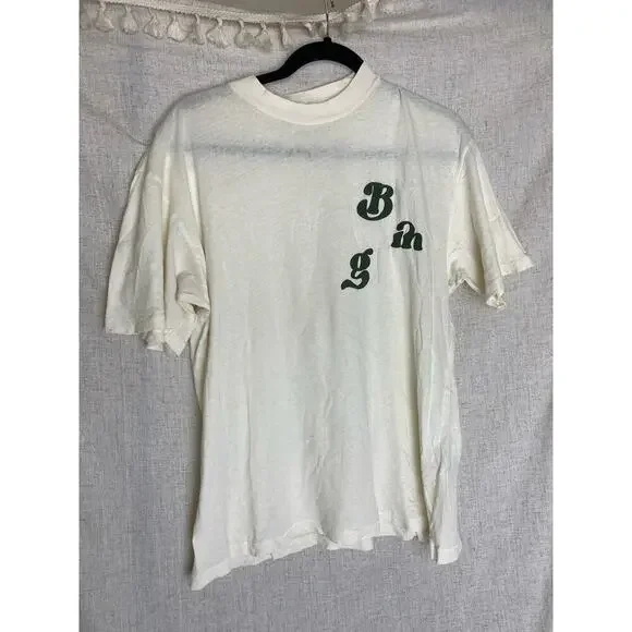 Anine Bing Ashton Vintage Cream Bing Tee Size Small - Picture 3 of 14